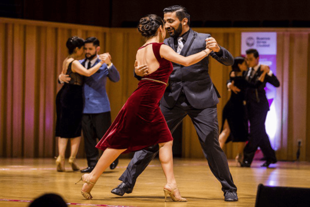 The famous Argentine tango dancers